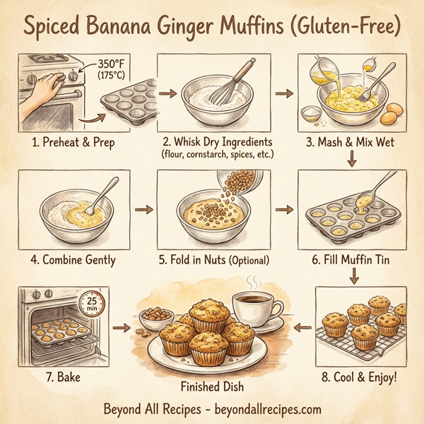 Spiced Banana Ginger Muffins (Gluten-Free) instructions