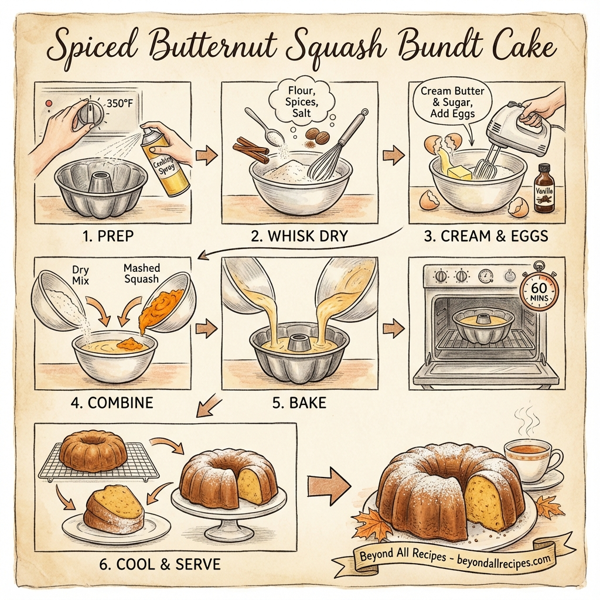 Spiced Butternut Squash Bundt Cake instructions