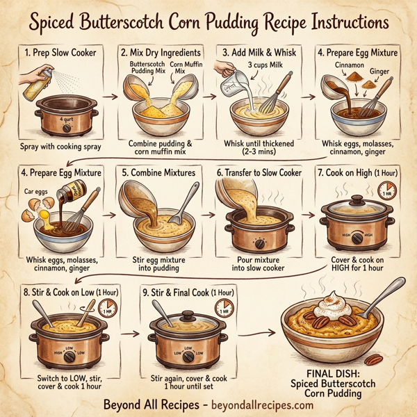 Spiced Butterscotch Corn Pudding instructions