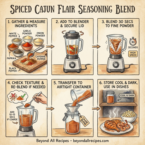 Spiced Cajun Flair Seasoning Blend instructions