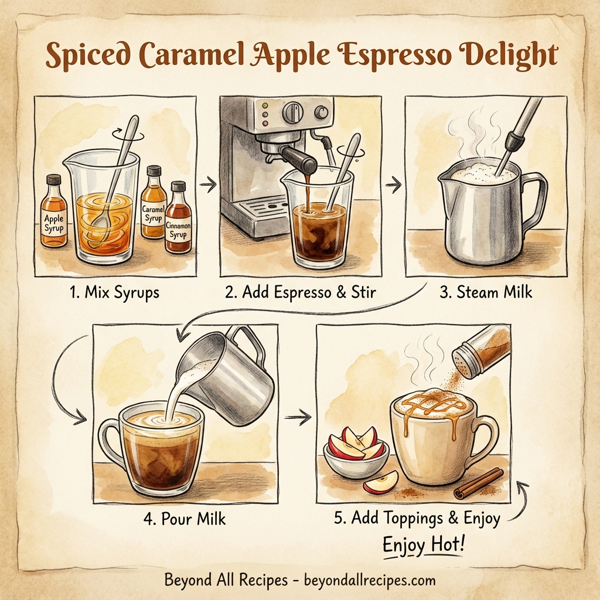 Spiced Caramel Apple Espresso Delight instructions