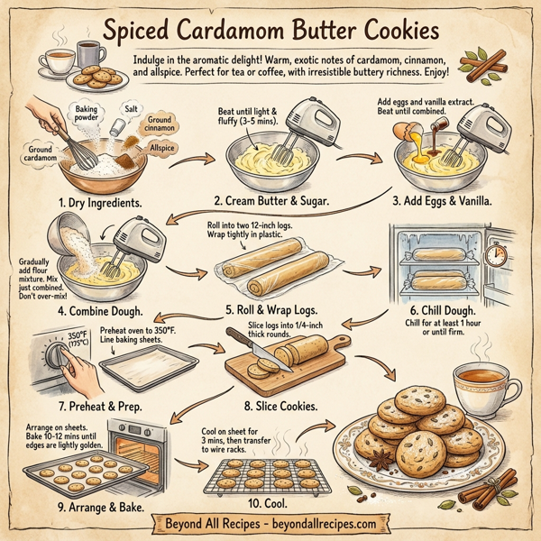 Spiced Cardamom Butter Cookies instructions