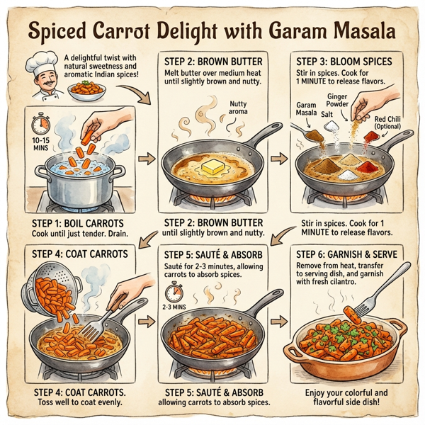 Spiced Carrot Delight with Garam Masala instructions