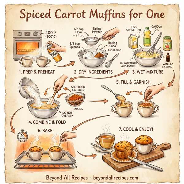 Spiced Carrot Muffins for One instructions