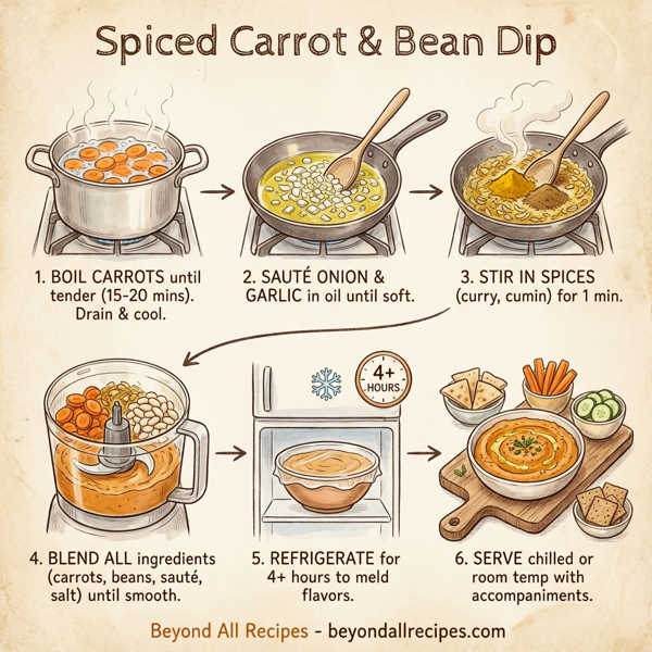 Spiced Carrot & Bean Dip instructions