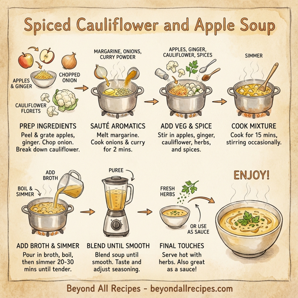 Spiced Cauliflower and Apple Soup instructions