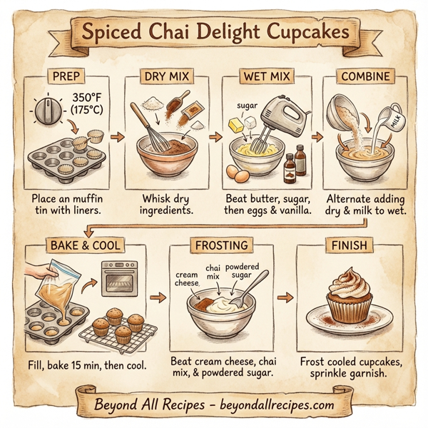 Spiced Chai Delight Cupcakes instructions