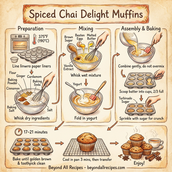 Spiced Chai Delight Muffins instructions