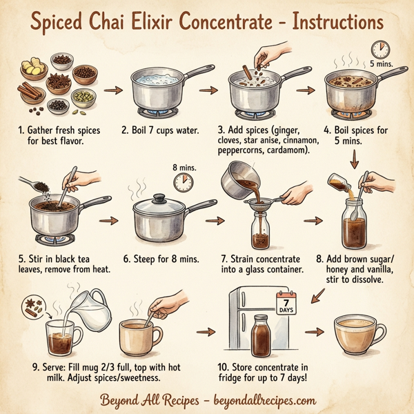 Spiced Chai Elixir Concentrate instructions