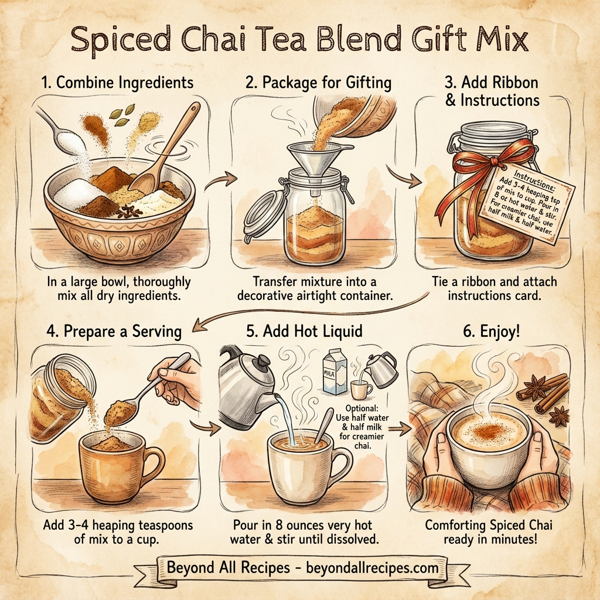 Spiced Chai Tea Blend Gift Mix instructions