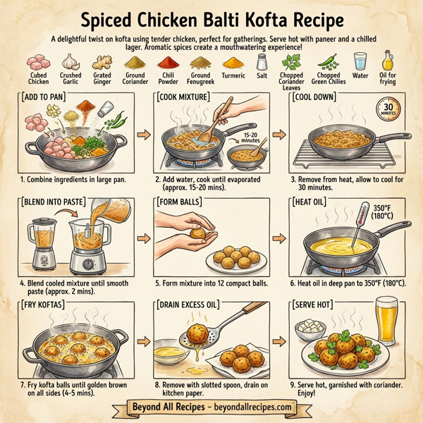 Spiced Chicken Balti Kofta instructions