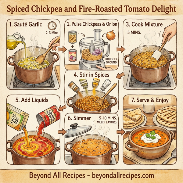 Spiced Chickpea and Fire-Roasted Tomato Delight instructions