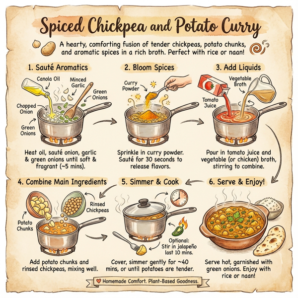 Spiced Chickpea and Potato Curry instructions