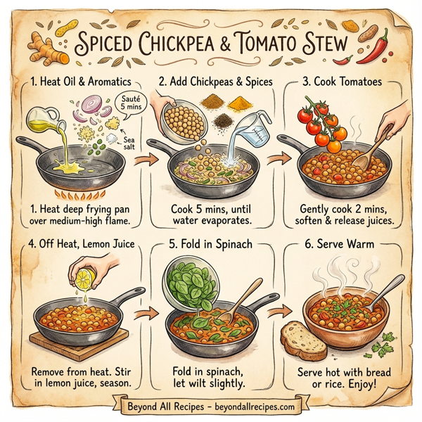 Spiced Chickpea and Tomato Stew instructions