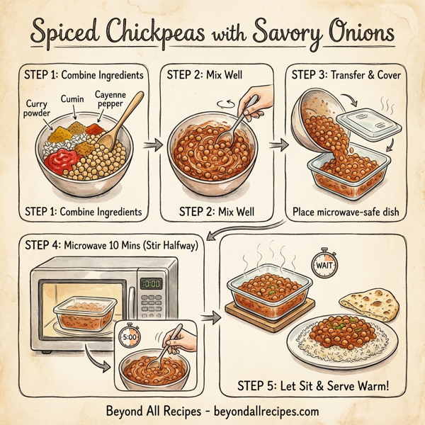 Spiced Chickpeas with Savory Onions instructions