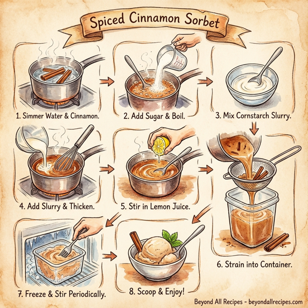 Spiced Cinnamon Sorbet instructions