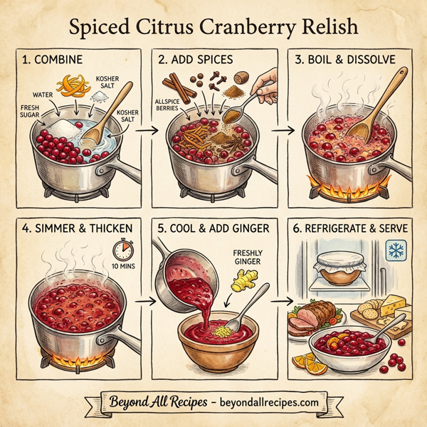 Spiced Citrus Cranberry Relish instructions