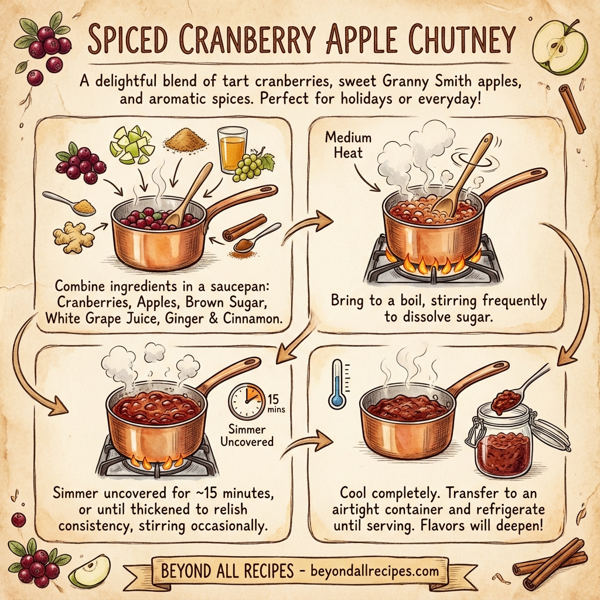 Spiced Cranberry Apple Chutney instructions