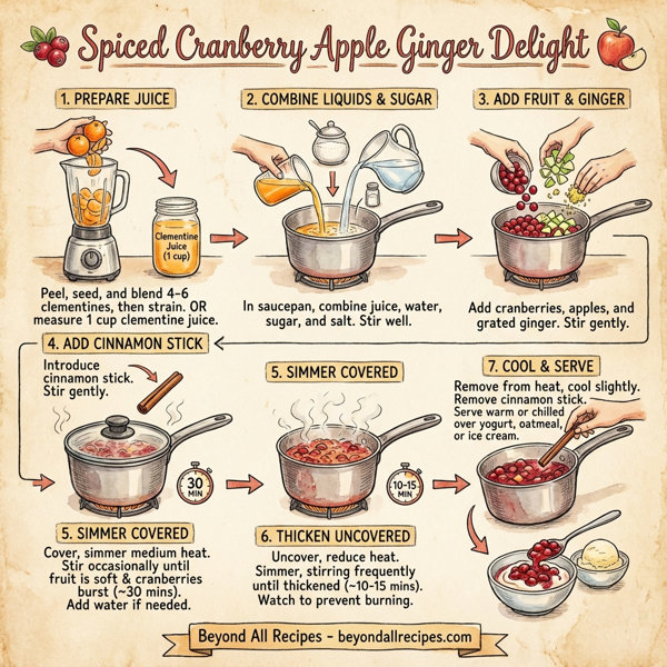 Spiced Cranberry Apple Ginger Delight instructions
