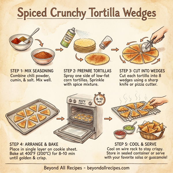 Spiced Crunchy Tortilla Wedges instructions