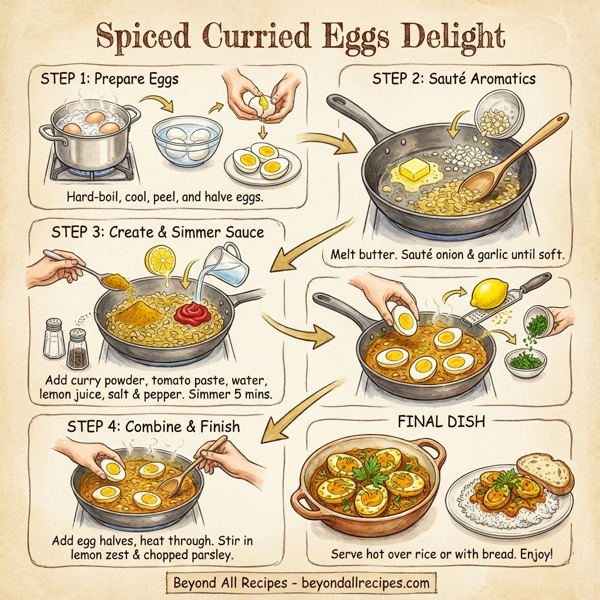 Spiced Curried Eggs Delight instructions