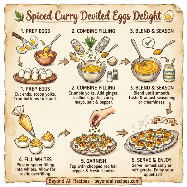 Spiced Curry Deviled Eggs Delight instructions