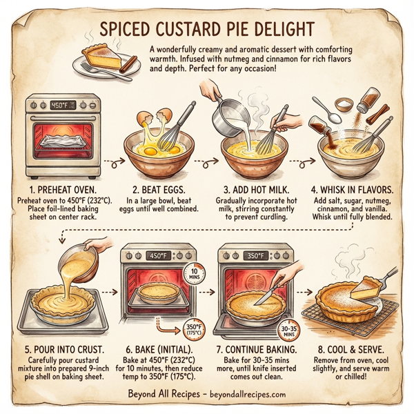 Spiced Custard Pie Delight instructions