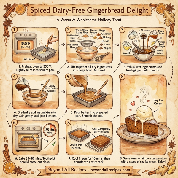 Spiced Dairy-Free Gingerbread Delight instructions