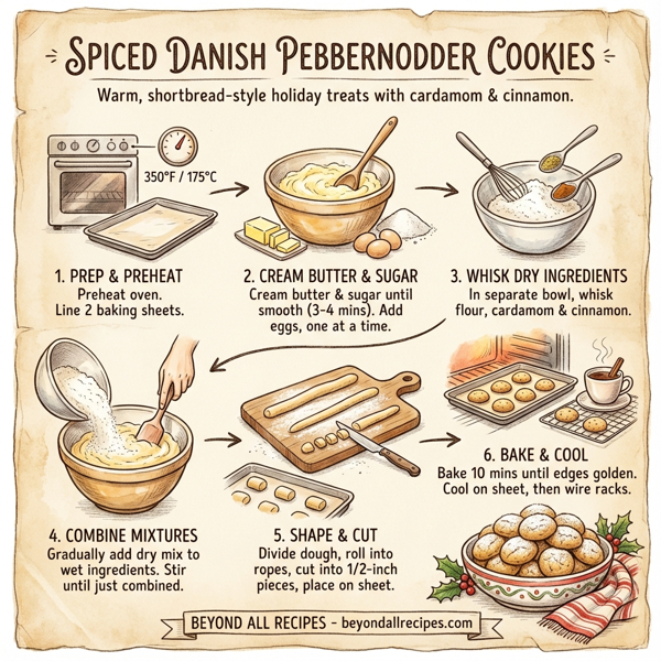 Spiced Danish Pebbernodder Cookies instructions
