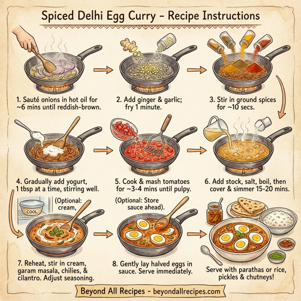 Spiced Delhi Egg Curry instructions