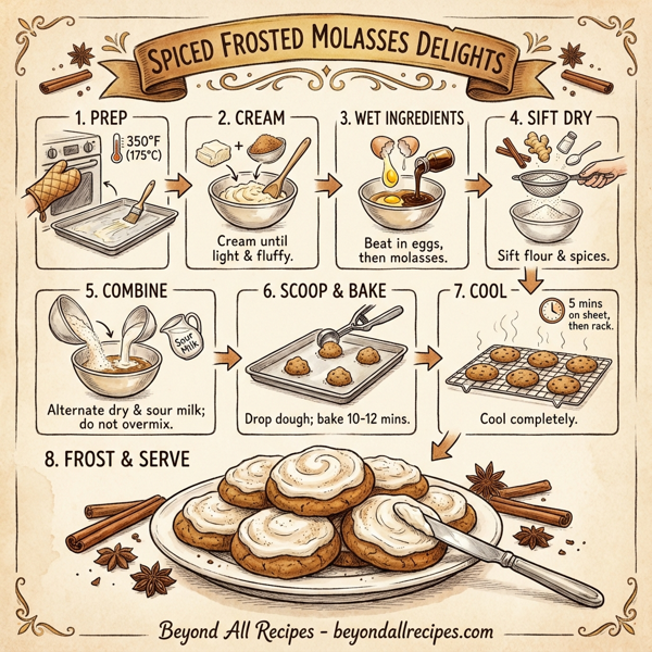 Spiced Frosted Molasses Delights instructions