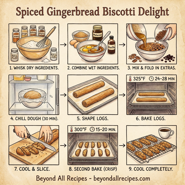 Spiced Gingerbread Biscotti Delight instructions