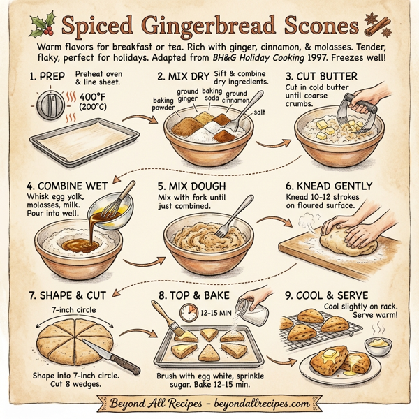 Spiced Gingerbread Scones instructions