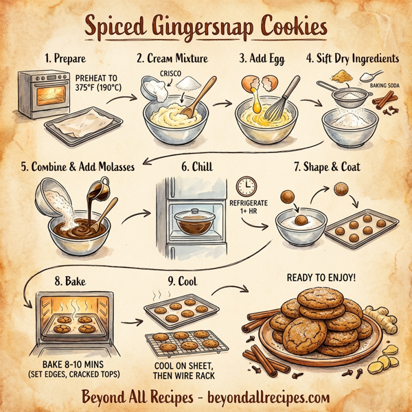 Spiced Gingersnap Cookies instructions