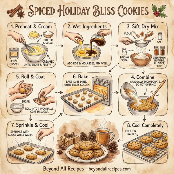 Spiced Holiday Bliss Cookies instructions