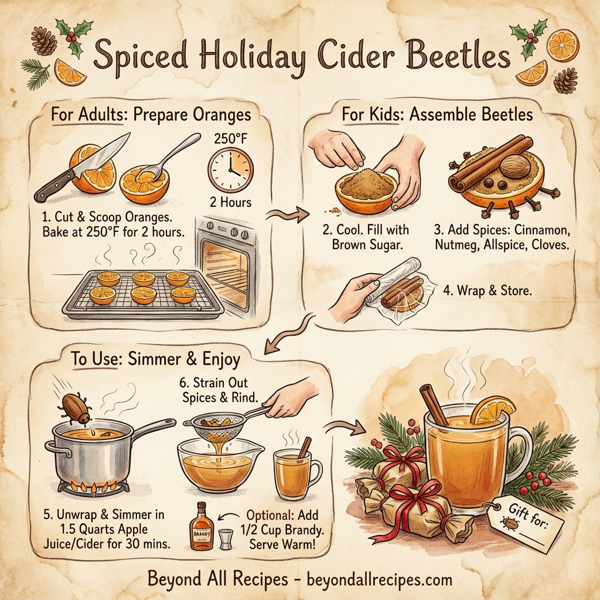 Spiced Holiday Cider Beetles instructions