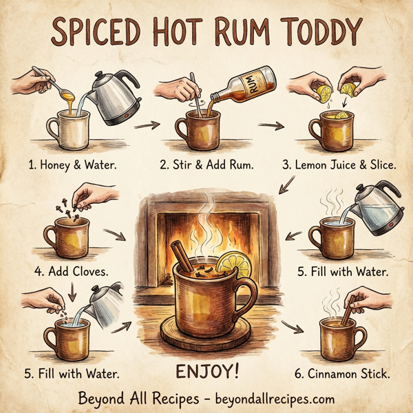 Spiced Hot Rum Toddy instructions