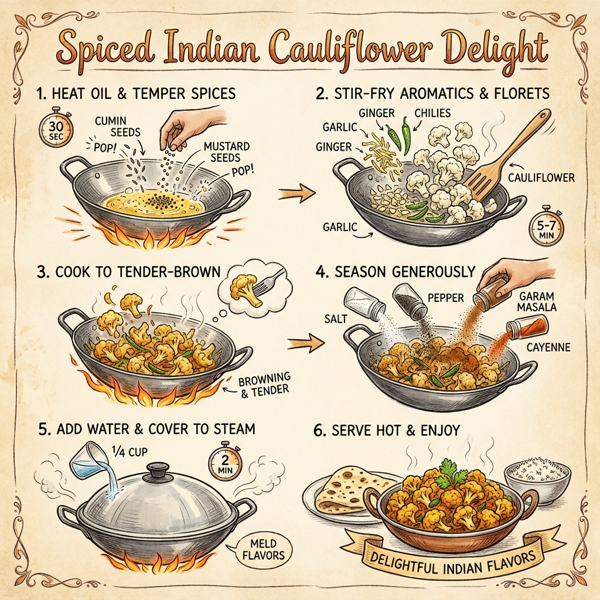 Spiced Indian Cauliflower Delight instructions