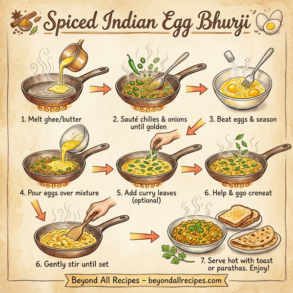 Spiced Indian Egg Bhurji instructions