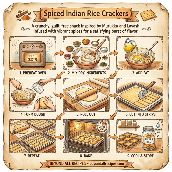 Spiced Indian Rice Crackers instructions