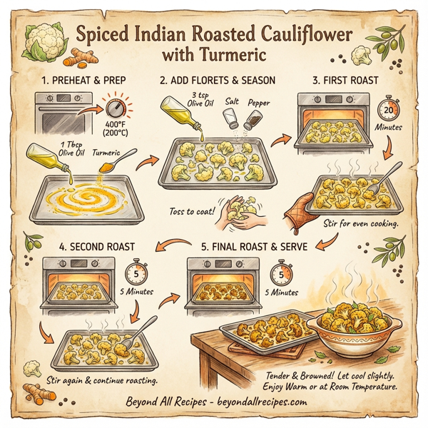 Spiced Indian Roasted Cauliflower with Turmeric instructions