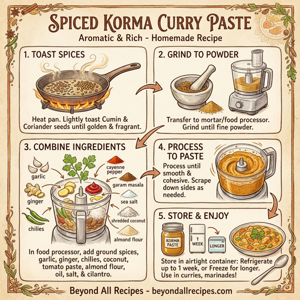 Spiced Korma Curry Paste instructions