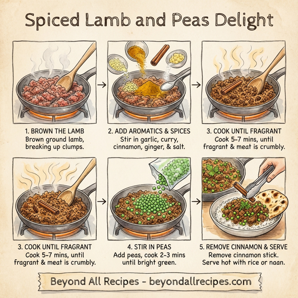 Spiced Lamb and Peas Delight instructions