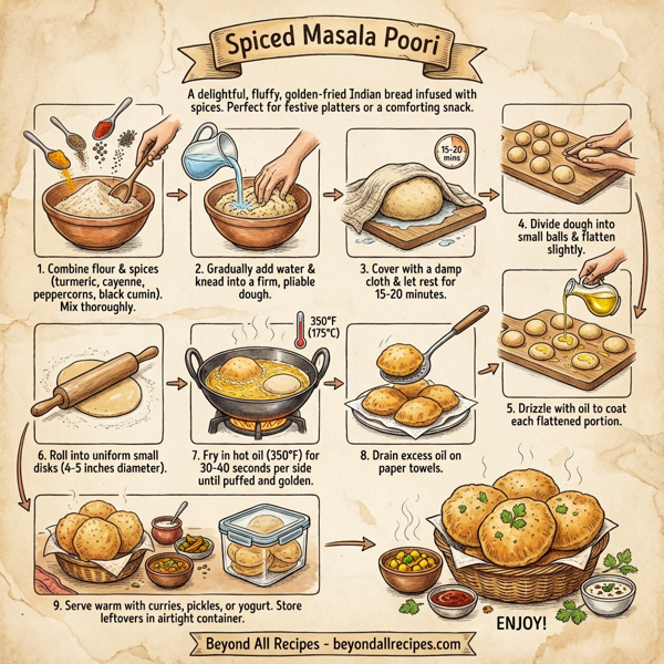 Spiced Masala Poori instructions