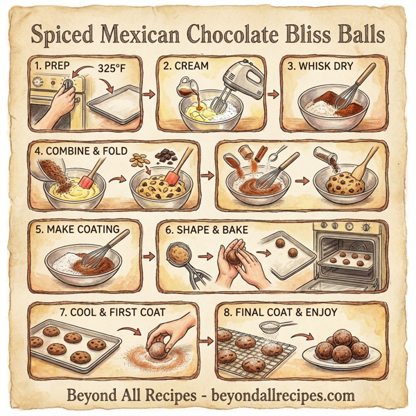 Spiced Mexican Chocolate Bliss Balls instructions