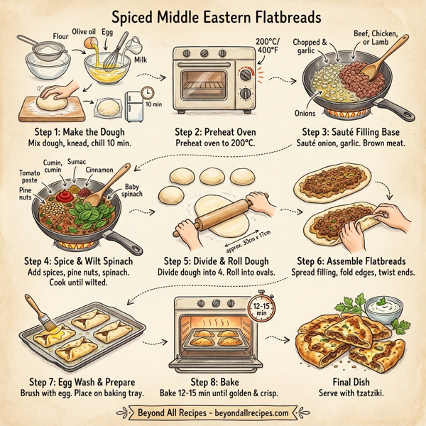 Spiced Middle Eastern Flatbreads instructions