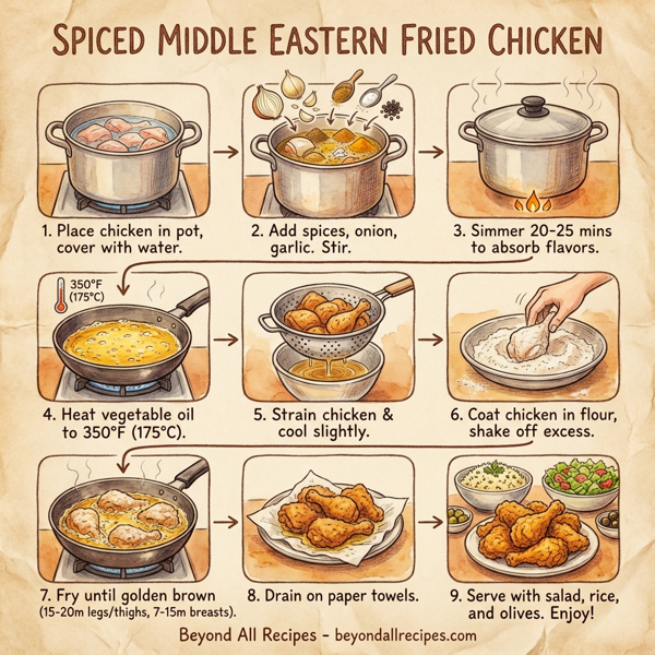 Spiced Middle Eastern Fried Chicken instructions