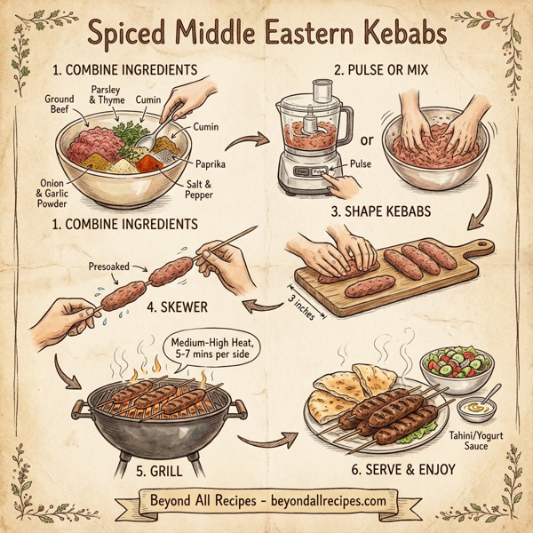 Spiced Middle Eastern Kebabs instructions