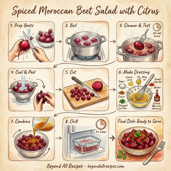 Spiced Moroccan Beet Salad with Citrus instructions