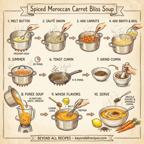 Spiced Moroccan Carrot Bliss Soup instructions